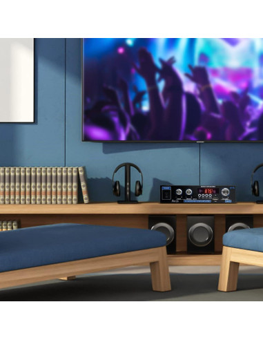 Amplificador de Audio Estéreo Bluetooth Daakro AK35, 200W