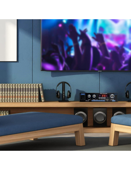Amplificador de Audio Estéreo Bluetooth Daakro AK35, 200W