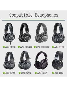 Almohadillas de Repuesto Niukeke para Audio-Technica ATH-M50X 2