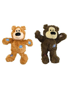 KONG Juguete de Felpa Osos Nudos Salvajes para Perros Pequeños