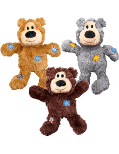 KONG Juguete de Felpa Osos Nudos Salvajes para Perros Pequeños 2