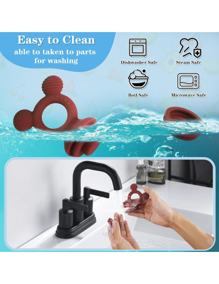 Extractor de Frutas para Bebés HAOBAOBEI con 3 Tetinas Silicona