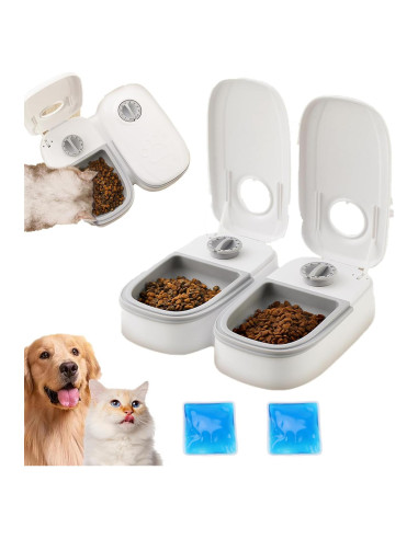 Dispensador Automático de Comida VINGVO 2 Comidas 700g