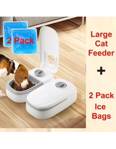 Dispensador Automático de Comida VINGVO 2 Comidas 700g 2