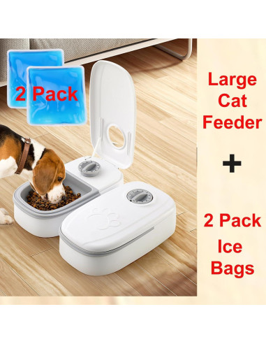 Dispensador Automático de Comida VINGVO 2 Comidas 700g