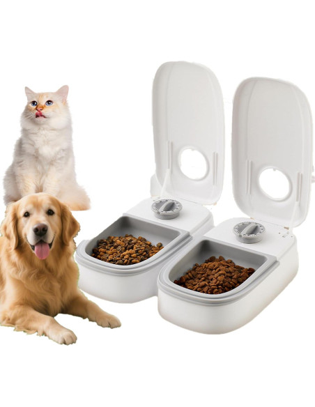 Dispensador Automático de Comida VINGVO 2 Comidas 700g