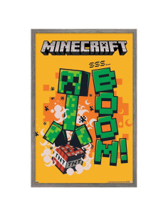 Póster Enmarcado Trends International Minecraft Creeper 57.2x37.3 cm