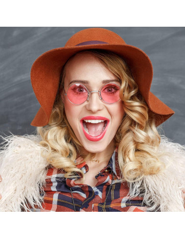 10 Pares de Gafas de Sol Vintage Redondas para Mujeres