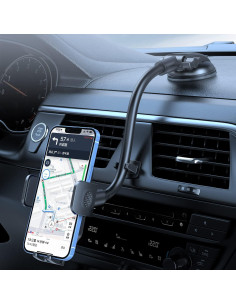 Soporte para Teléfono de Coche Junecarp 2 en 1 Antivibración 2