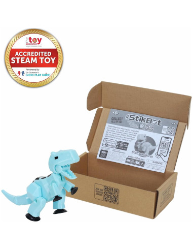 Stikbot MEGA Dino Zing 15.24 cm Azul Hielo Carnotaurus