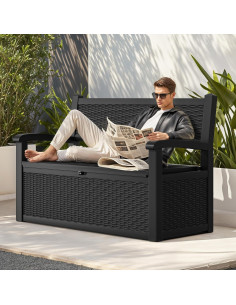 Banco de Almacenamiento Exterior YITAHOME 70 Galones Negro 2