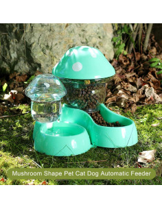 Dispensador Automático de Alimentos y Agua para Mascotas 1.8L - Azul 2