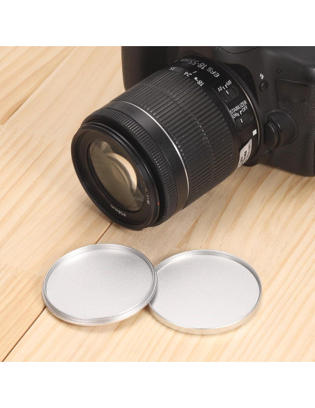 Tapa de Filtro de Lente PATIKIL 39mm Aluminio Plata