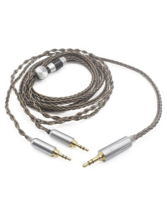 Cable de Auriculares Youkamoo 1.8m 3.5mm a Doble 2.5mm Macho