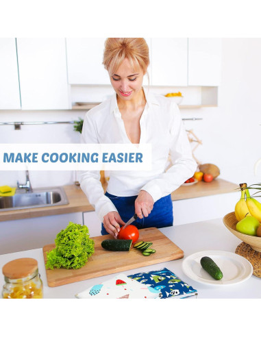 Chumia 6 Bolsas de Snack Reutilizables para Niños 18x18cm