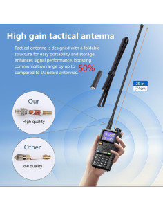 Walkie Talkie BAOFENG UV-5RM 10W con Receptor NOAA y Batería 2500mAh 2