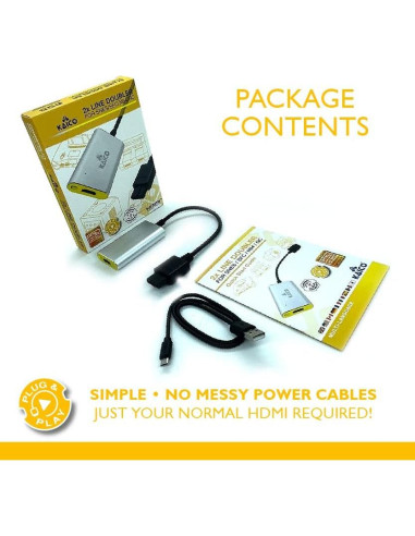 Adaptador HDMI Kaico para Nintendo N64/Gamecube/SNES - 480p