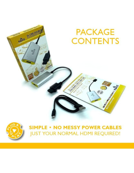 Adaptador HDMI Kaico para Nintendo N64/Gamecube/SNES - 480p