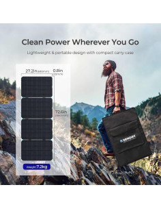 Maleta Solar Portátil Renogy 220W Plegable Alta Eficiencia 2