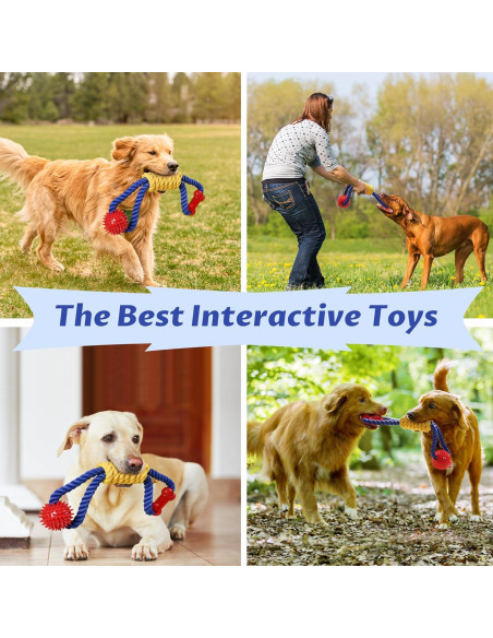 Juguete de Cuerda Interactivo Aitmexcn para Perros Medianos