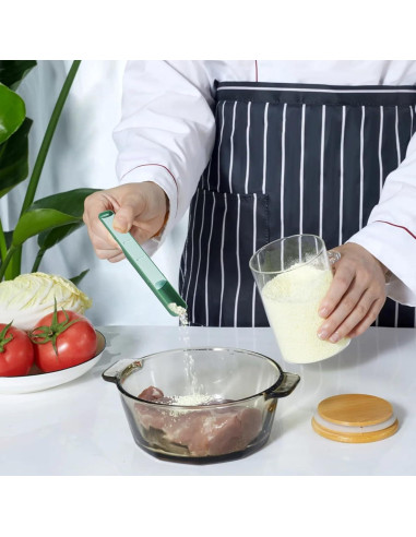 Cucharas Medidoras Doble Punta Dancepanda Verde 20g