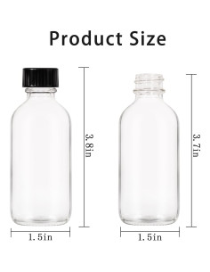 Paquete de 4 Botellas de Vidrio 60ml StellaCare con Tapa 2