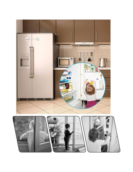 Cerraduras de Seguridad FKTUV para Gabinetes y Refrigeradores - 2 Piezas Cerraduras de Seguridad FKTUV para Gabinetes y Refrigeradores - 2 Piezas