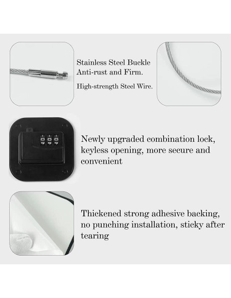 Cerraduras de Seguridad FKTUV para Gabinetes y Refrigeradores - 2 Piezas Cerraduras de Seguridad FKTUV para Gabinetes y Refrigeradores - 2 Piezas