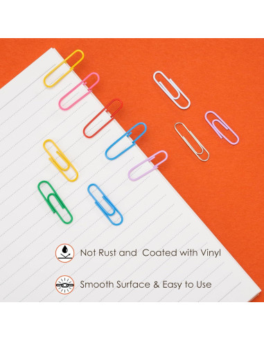 Conjunto de Clips de Oficina Tsondeku 284 Pcs Coloridos