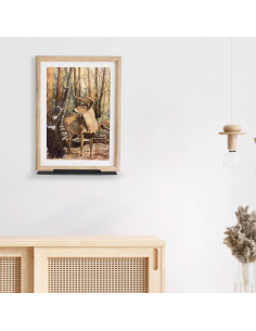 Estante de Pared Flotante Blingwider 20.32cm Negro Moderno 2