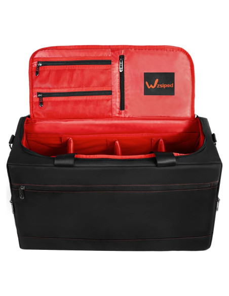 Bolsa de Viaje Duffel Wzsipod para Zapatillas Rojo 55.88x24.89x30.48cm