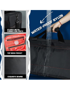 Bolsa de Viaje Duffel Wzsipod para Zapatillas Rojo 55.88x24.89x30.48cm 2