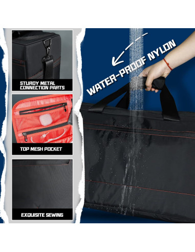 Bolsa de Viaje Duffel Wzsipod para Zapatillas Rojo 55.88x24.89x30.48cm