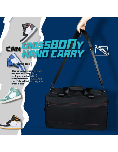 Bolsa de Viaje Duffel Wzsipod para Zapatillas Rojo 55.88x24.89x30.48cm