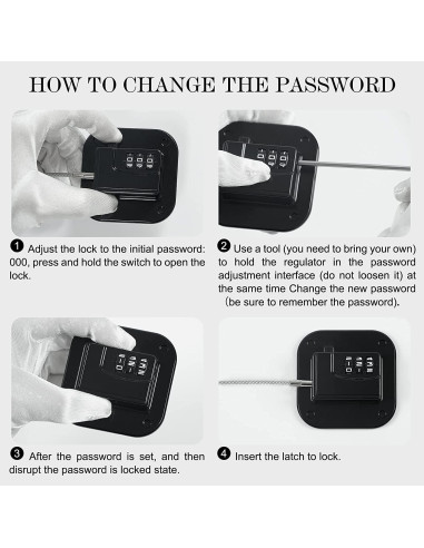 Cerraduras de Seguridad FKTUV para Gabinetes y Refrigeradores - 2 Piezas