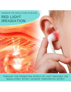Dispositivo de Luz Roja USB 650nm para Oídos RTFLYKAY 2