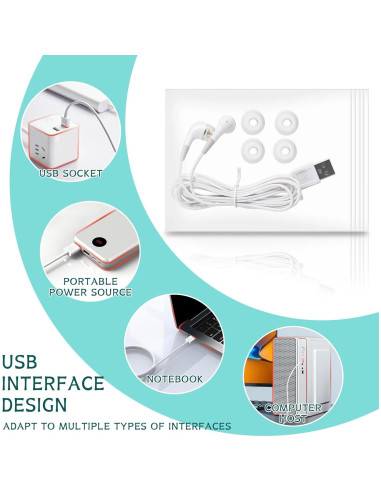 Dispositivo de Luz Roja USB 650nm para Oídos RTFLYKAY