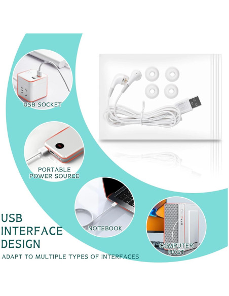 Dispositivo de Luz Roja USB 650nm para Oídos RTFLYKAY