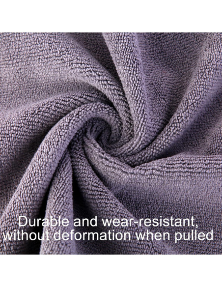 Juego de Toallas de Microfibra Wmiyafff 3 Piezas Azul 35x74 cm