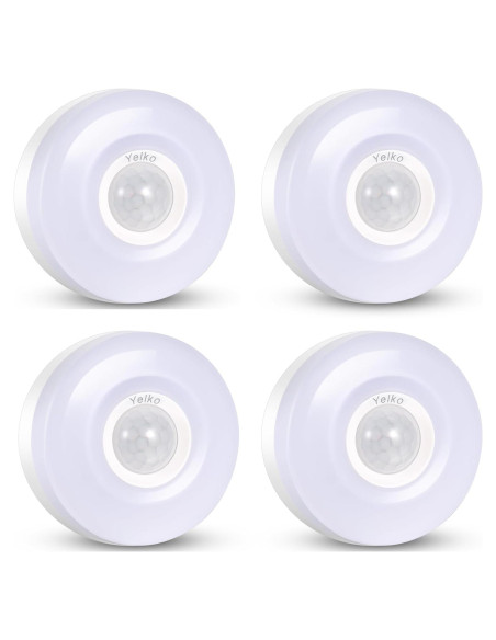Luces Nocturnas Enchufables YELKO con Sensor de Movimiento - 4 Piezas