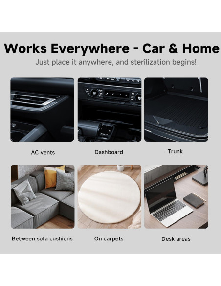 Aspiradora de Coche Mottinhill D120 4-en-1 Sin Cable 15,000Pa