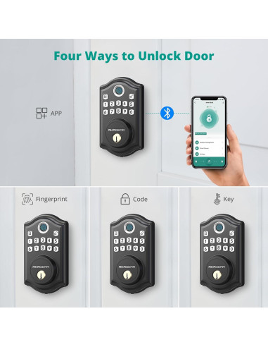Cerradura Inteligente AkaGear DS10 Pro con Huella Dactilar y APP