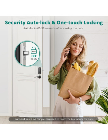 Cerradura Inteligente AkaGear DS10 Pro con Huella Dactilar y APP