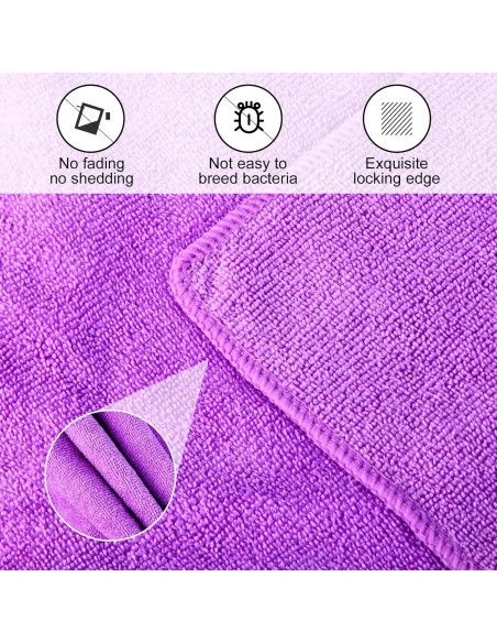 Juego de Toallas de Microfibra Wmiyafff 3 Piezas Azul 35x74 cm