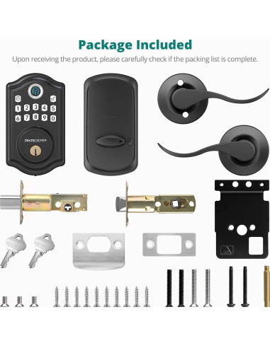 Cerradura Inteligente AkaGear DS10 Pro con Huella Dactilar y APP