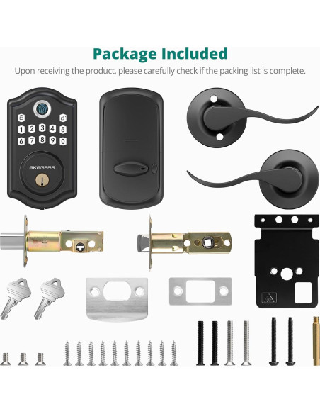 Cerradura Inteligente AkaGear DS10 Pro con Huella Dactilar y APP