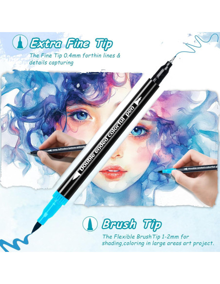 Set de 48 Marcadores Duales FPMYB para Caligrafía y Arte