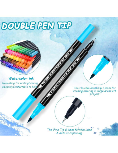 Set de 48 Marcadores Duales FPMYB para Caligrafía y Arte