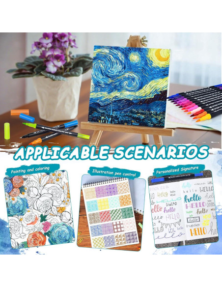 Set de 48 Marcadores Duales FPMYB para Caligrafía y Arte