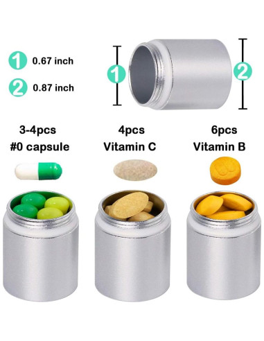 Estuche Portátil para Pastillas EFFIET 3 Compartimentos